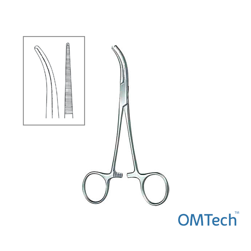 Затискач гемостатичний за Dandy (Денді), вигнутий, довжина 14,5 см INSIDEMED